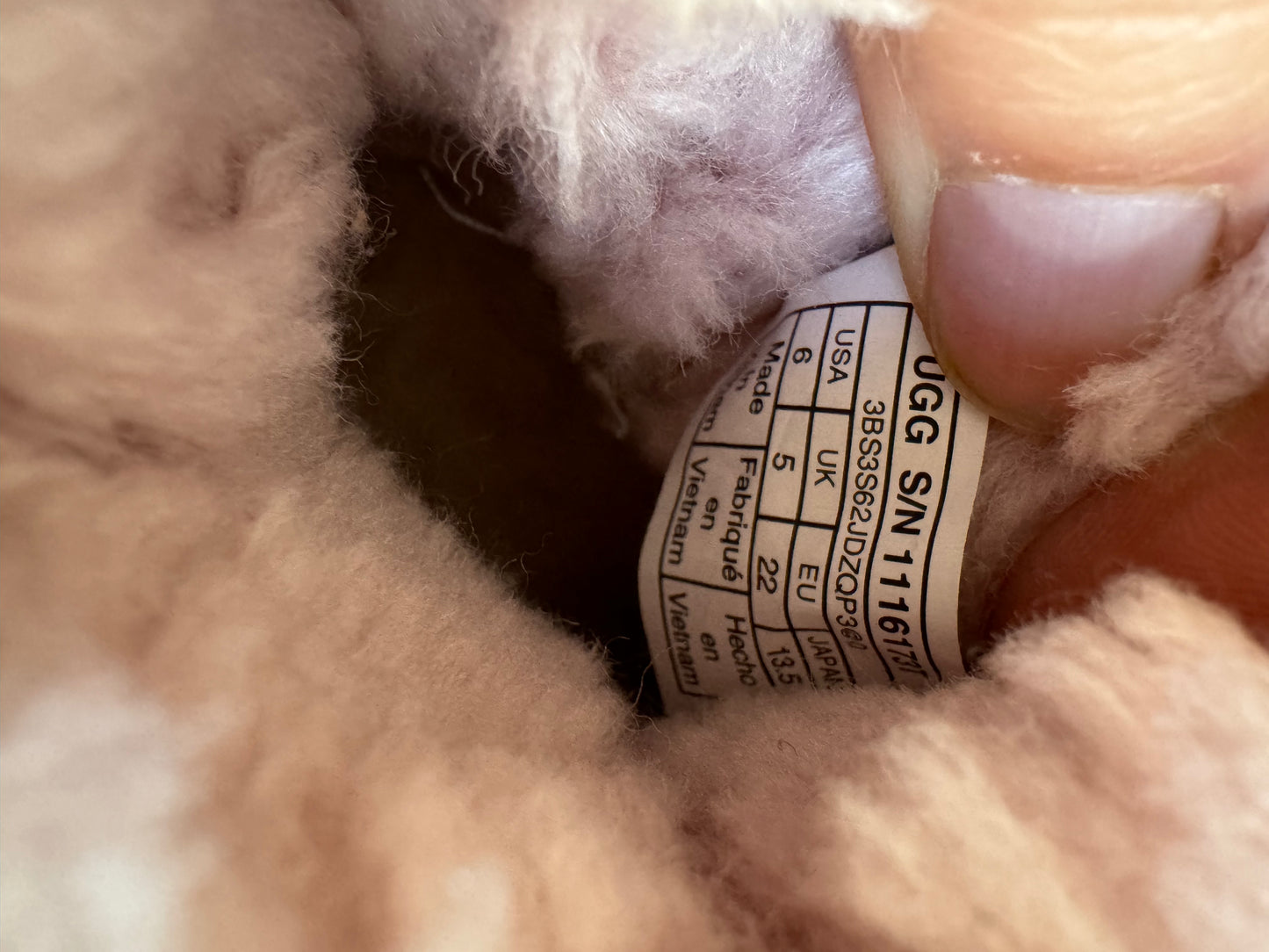 6C Toddler Girl Pink Sparkle Leather UGG Mini Bailey Bow Snow Boots