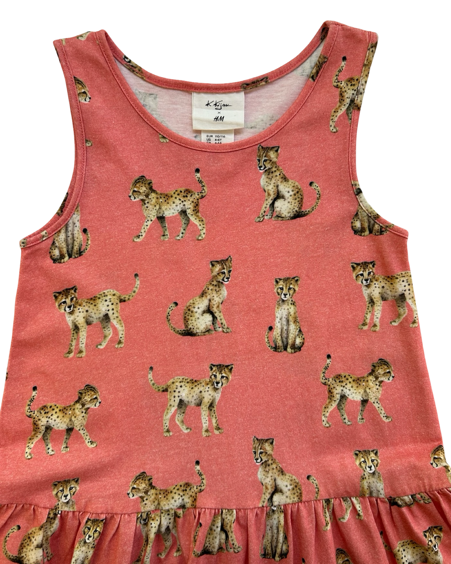 4T -6Y Toddler Girls H&M By Karolina Kijan Cheetahs 🐆 Dress