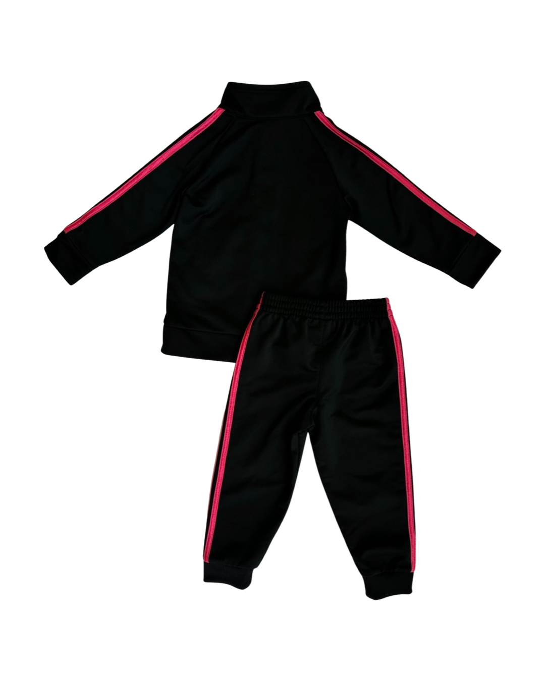 18M Baby Girl Black / Pink Adidas Jogger Set