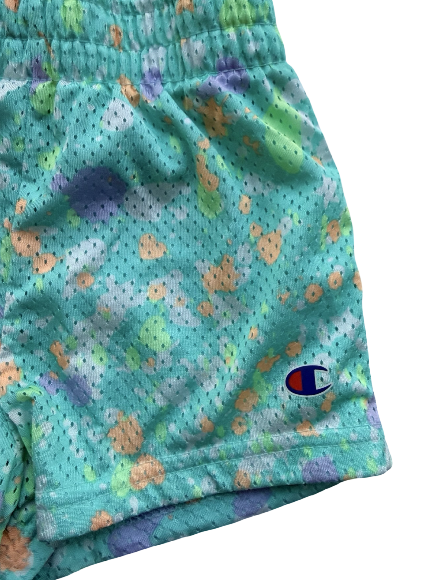 3T Toddler Girls Champion Aqua Mesh  Athletic Shorts