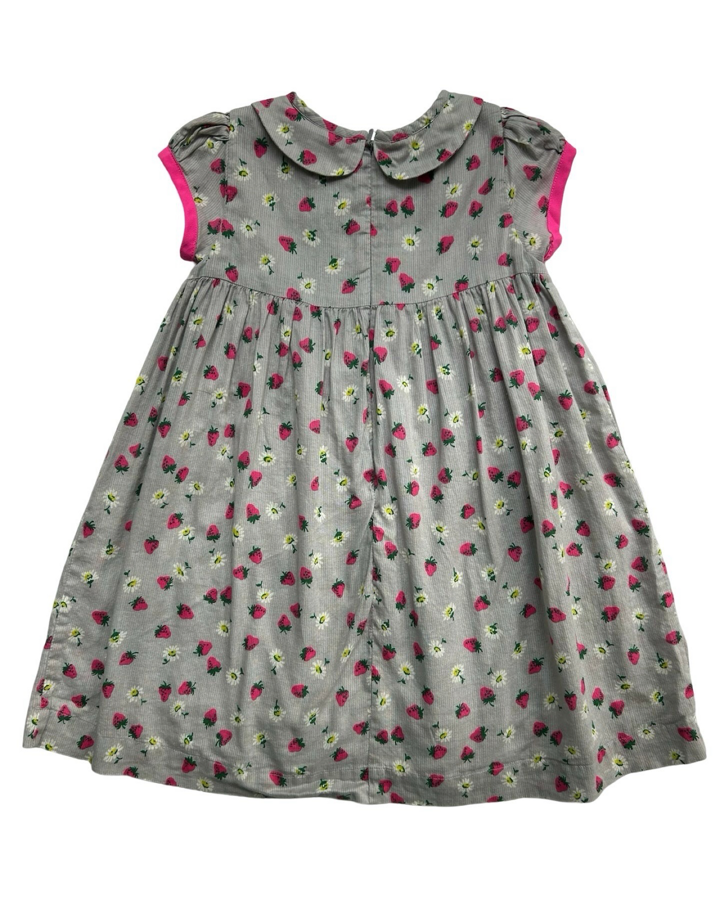 2T / 3T Toddler Girl Mini Boden Pretty Smocked Lined Strawberry Dress