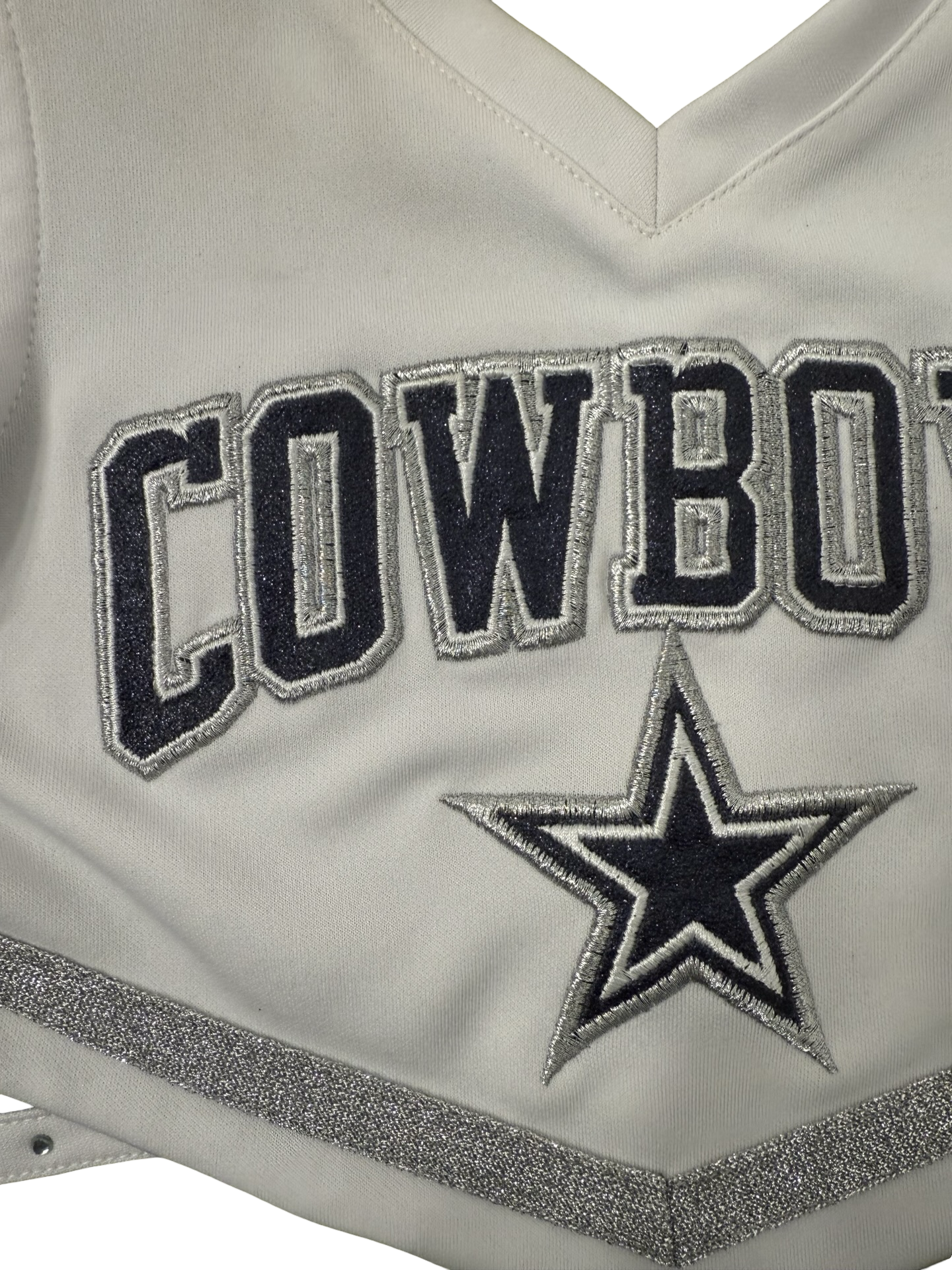 7Y Youth Girls Small Dallas Cowboys 2Pc Cheer Outfit Skirt + Top