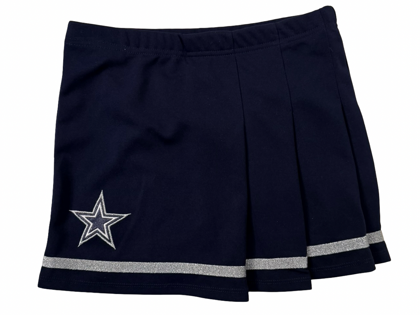 7Y Youth Girls Small Dallas Cowboys 2Pc Cheer Outfit Skirt + Top