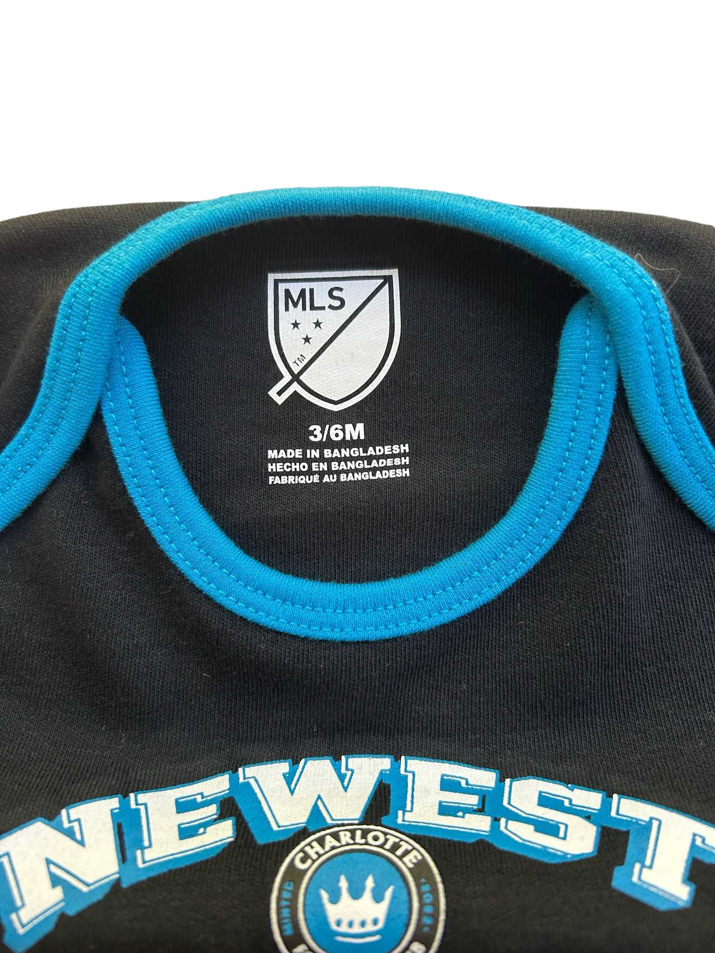 3-6M Baby Boy / Girl Charlotte FC Soccer Club Onesies