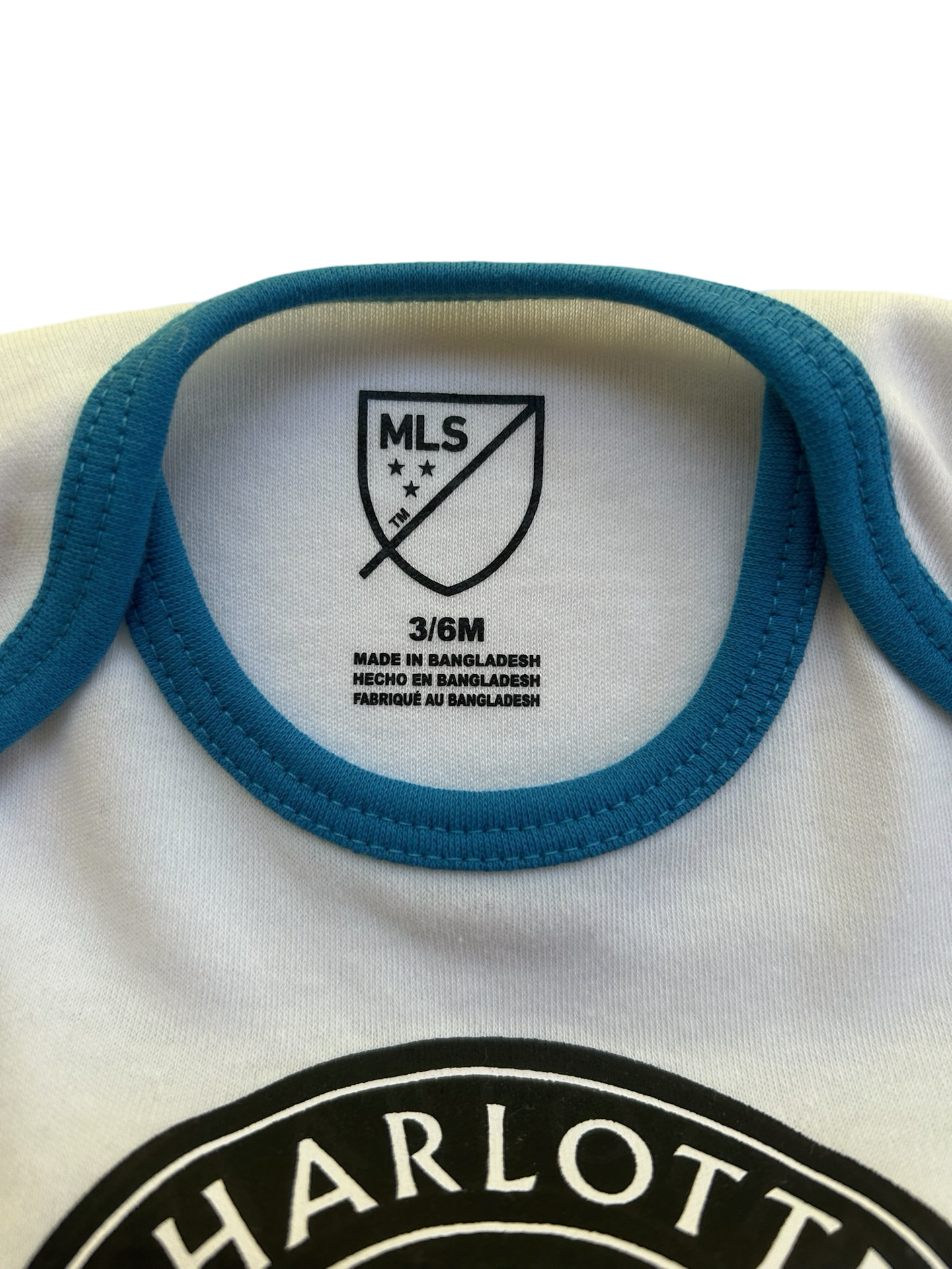 3-6M Baby Boy / Girl Charlotte FC Soccer Club Onesies