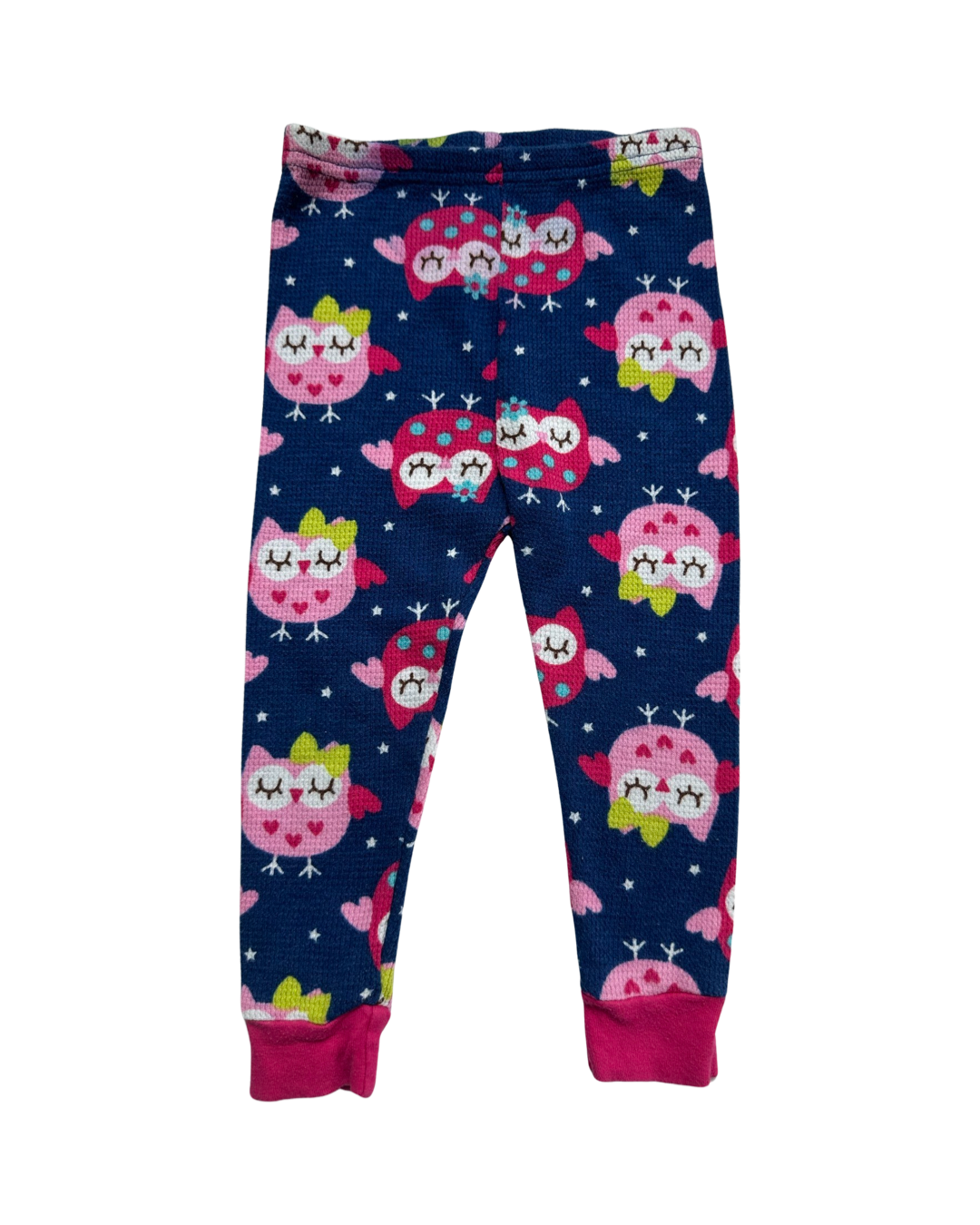 24M Baby Girl Gerber Thermal Owl PJs