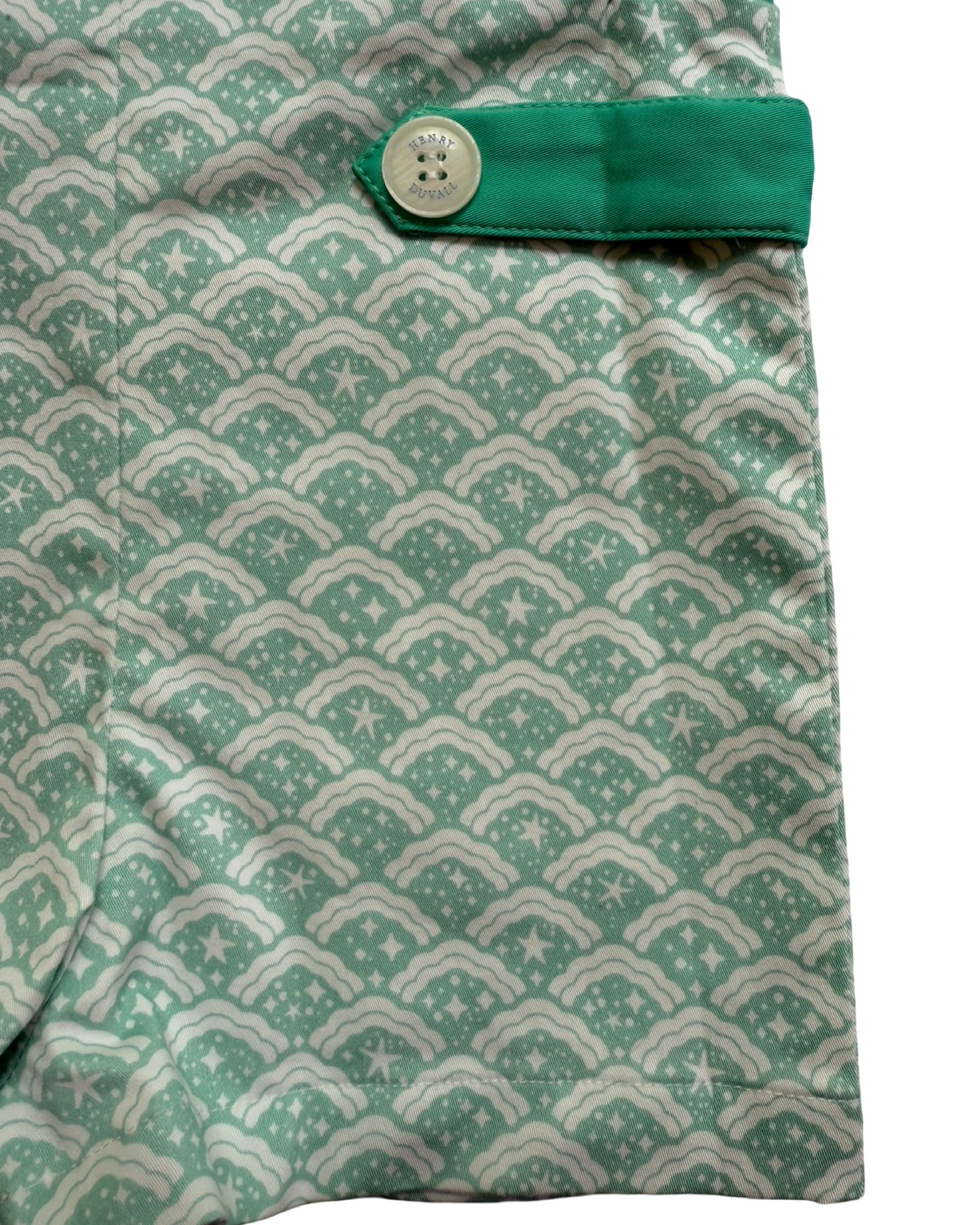 18-24M Baby Boy Henry Duvall Mint Star Jon Jon Romper