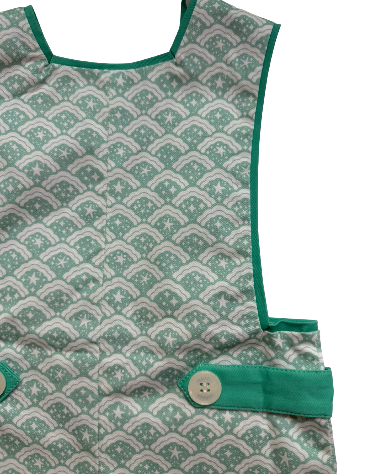 18-24M Baby Boy Henry Duvall Mint Star Jon Jon Romper