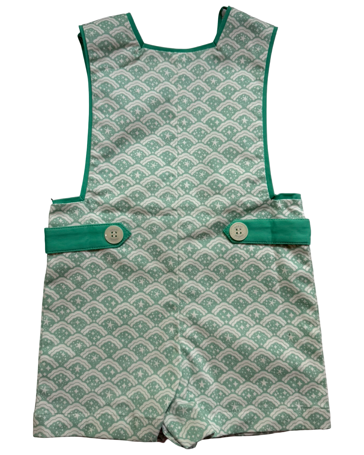 18-24M Baby Boy Henry Duvall Mint Star Jon Jon Romper