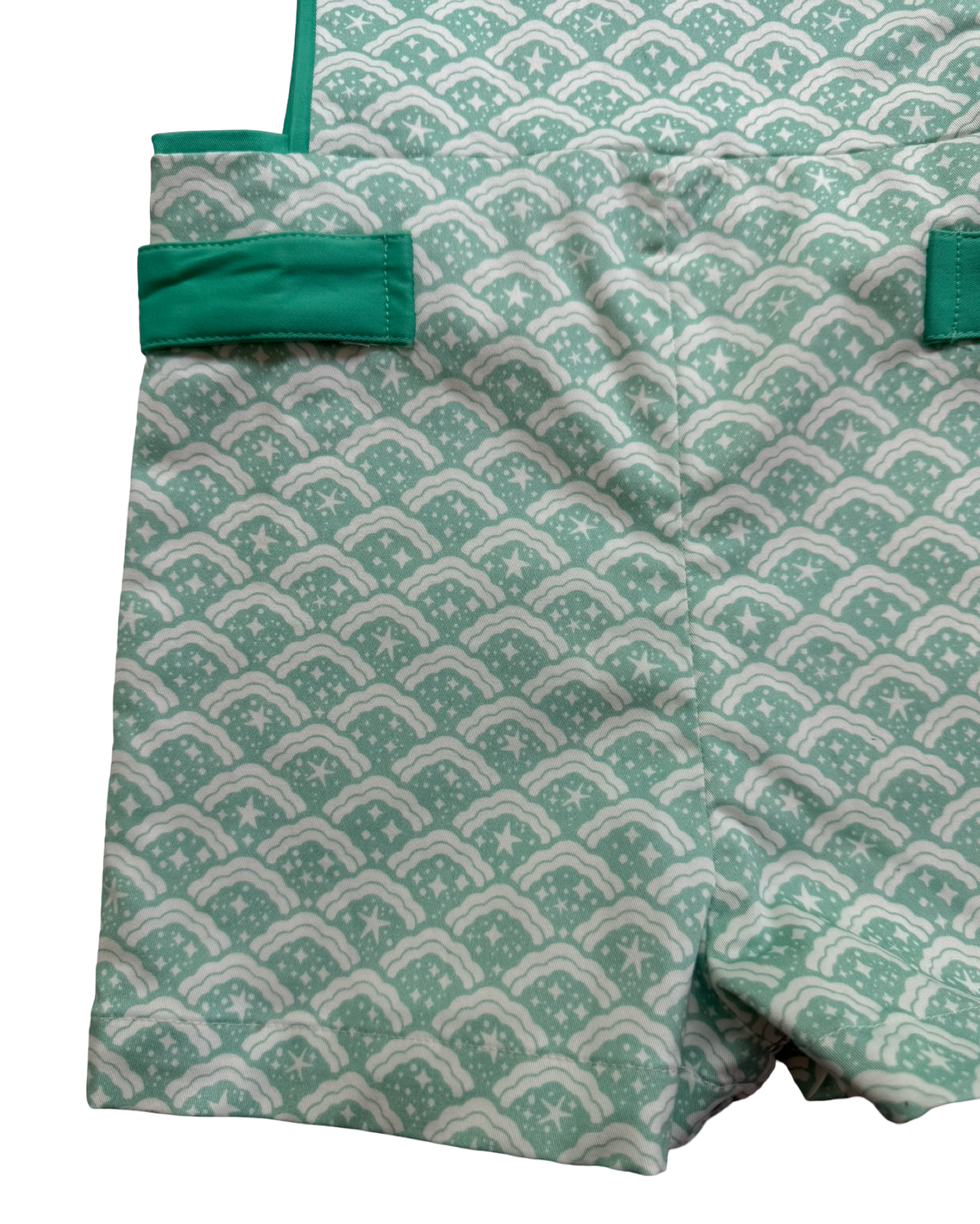 18-24M Baby Boy Henry Duvall Mint Star Jon Jon Romper