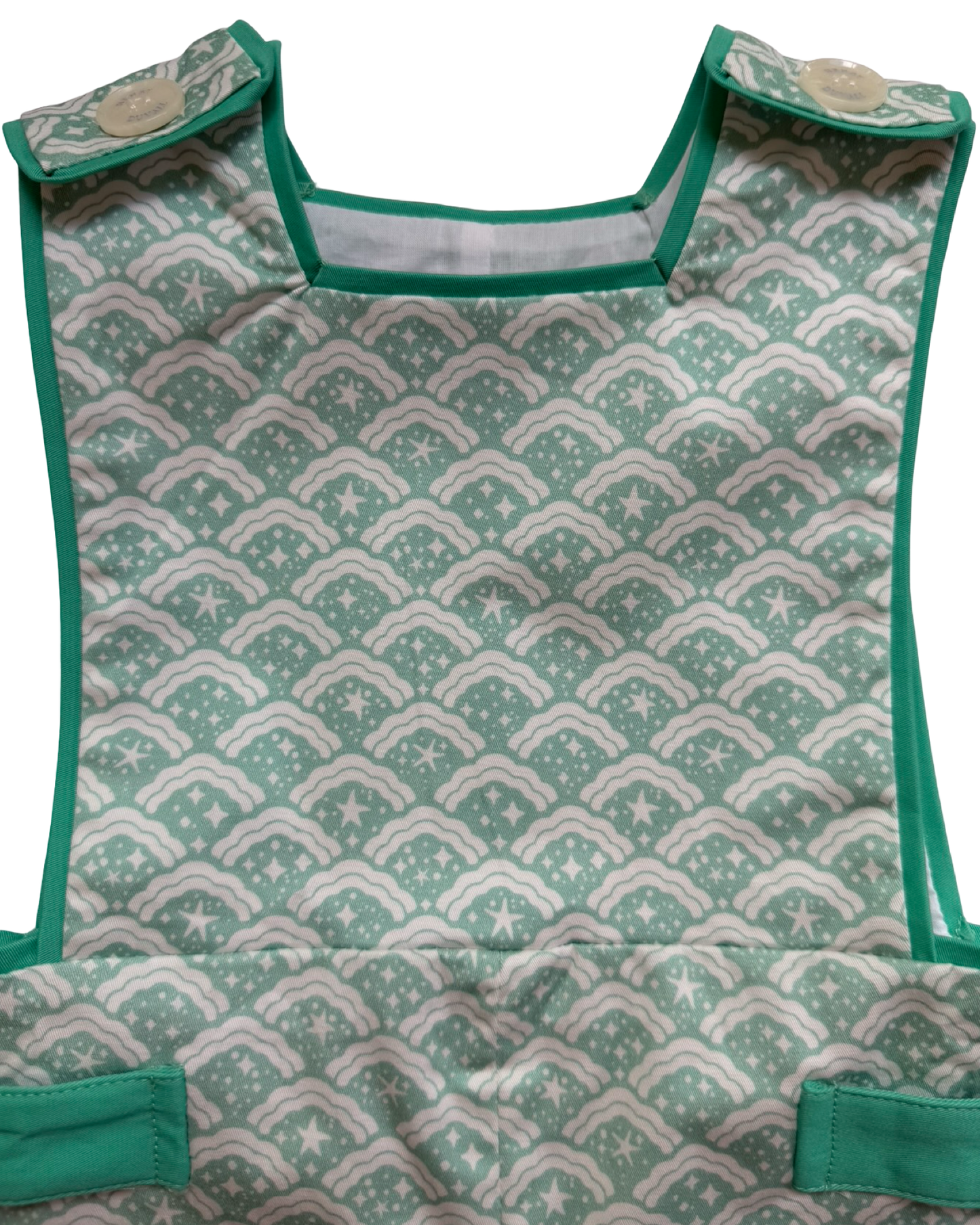 18-24M Baby Boy Henry Duvall Mint Star Jon Jon Romper