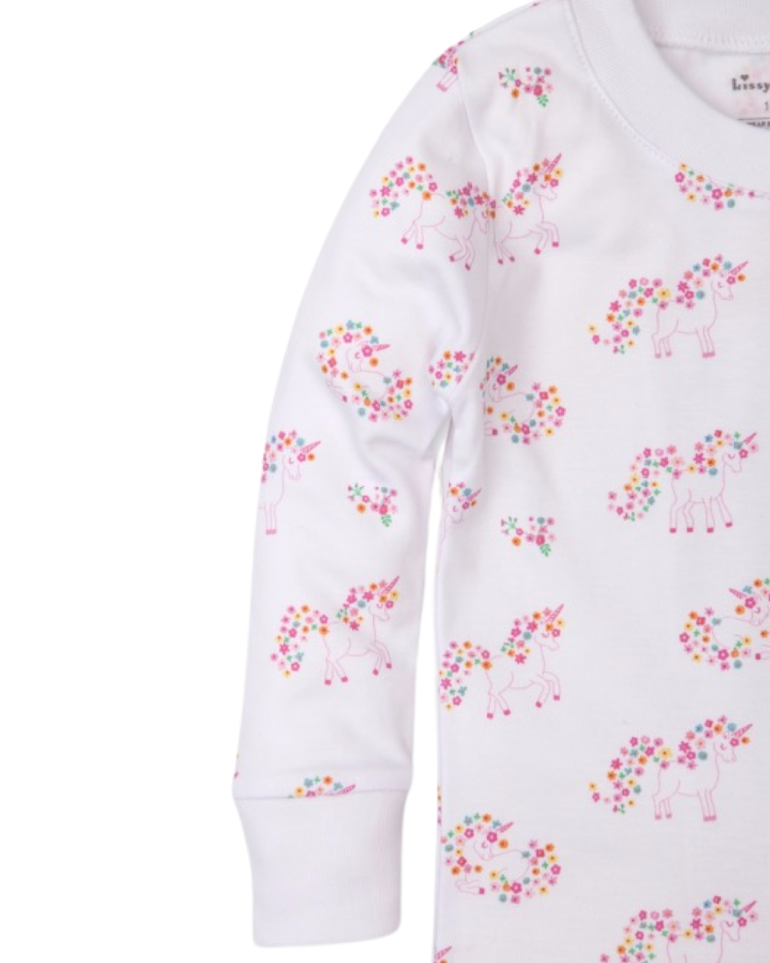 12M-18M Baby Girl Kissy Kissy Unicorns Garden Sleepwear 2Pc Long Sleeve PJs