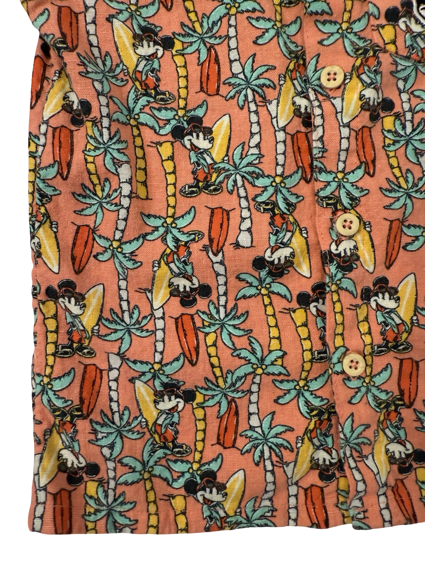 4T Toddler Boy Disney Junior Mickey Boys Tropical Palm Tree Surf Linen Short Set