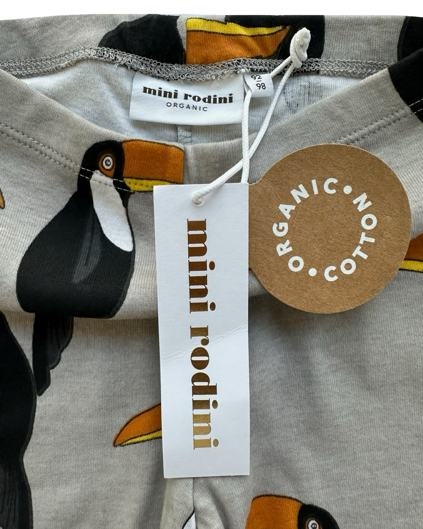 18M-24M Mini Rodin Gray Toucan Leggings NWT 92/98