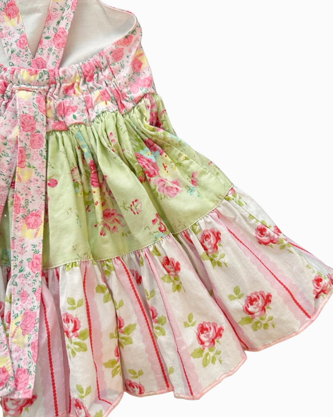 24M Baby Girl Olive Mae Pink / Green Floral Cross Back address
