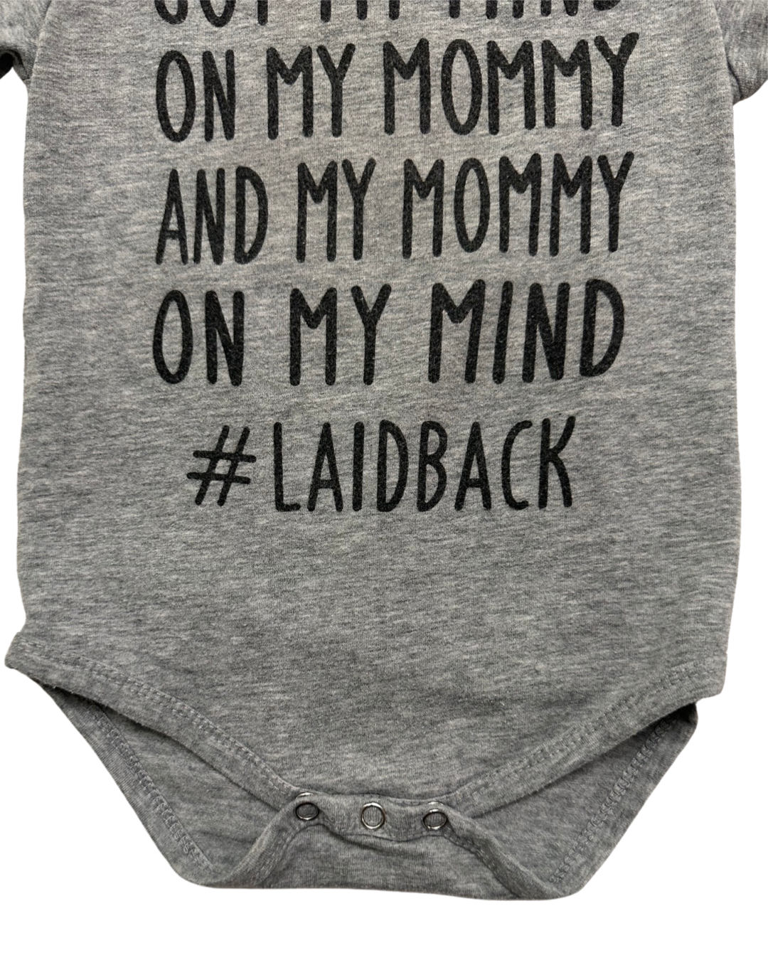 18M-24M Baby Boy Snoop Dog Laid Back Gray Onesie