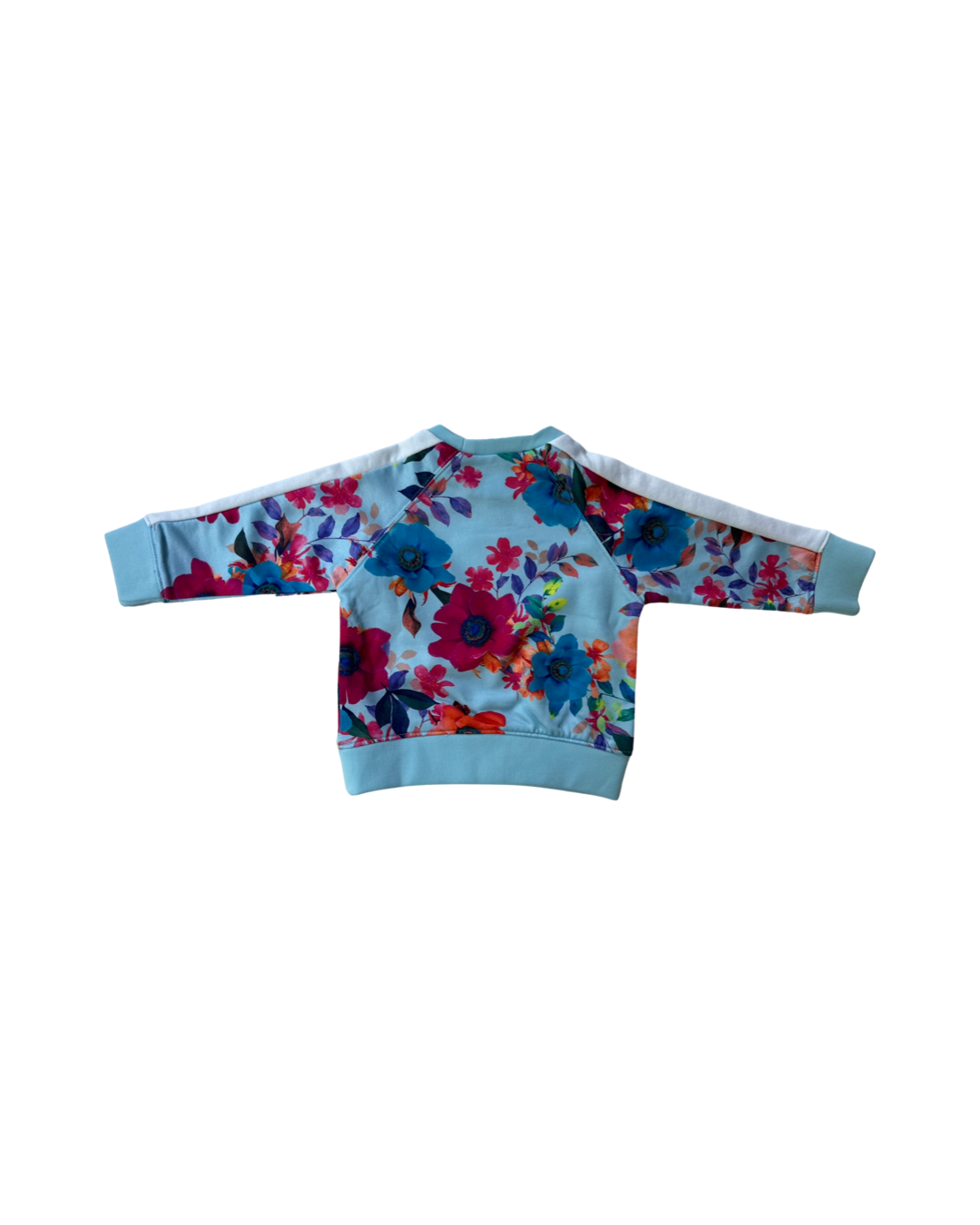 6-12M Baby Girl Size 0 Bonds Wondersuit Blue Floral Jogger Set Sweatshirt & Joggers