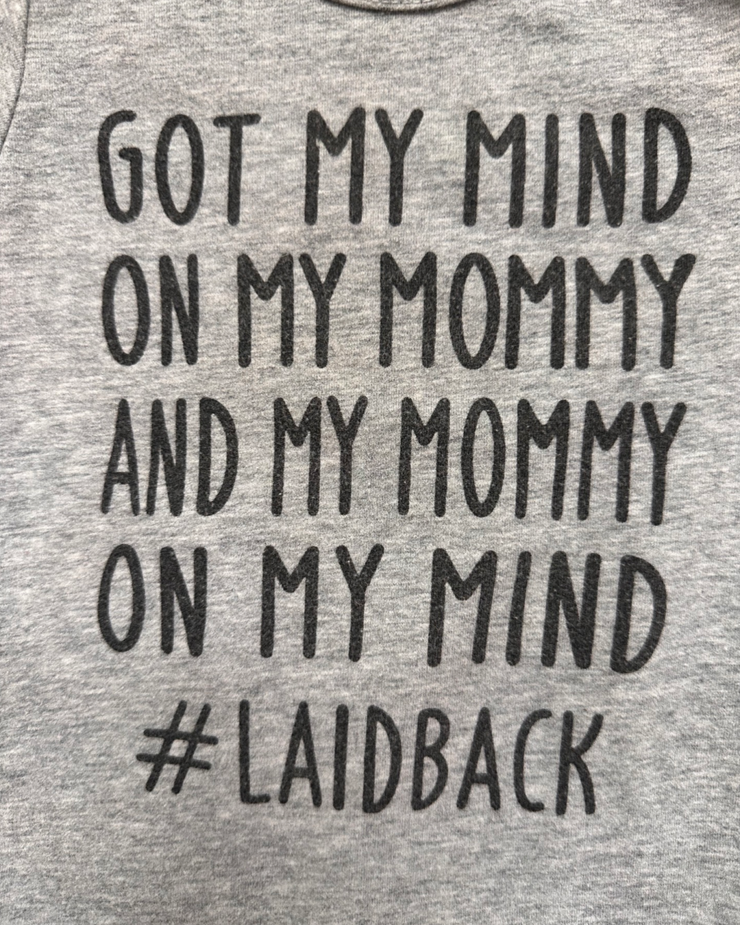 18M-24M Baby Boy Snoop Dog Laid Back Gray Onesie