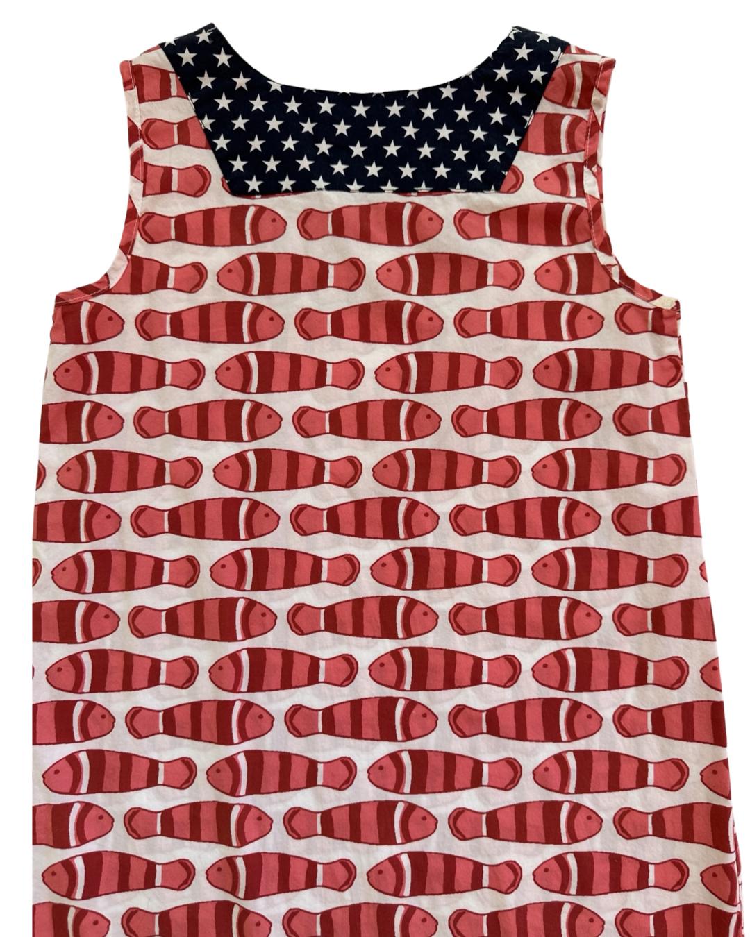 Girls Size 7Y Petit Peony American Red Fish Dress