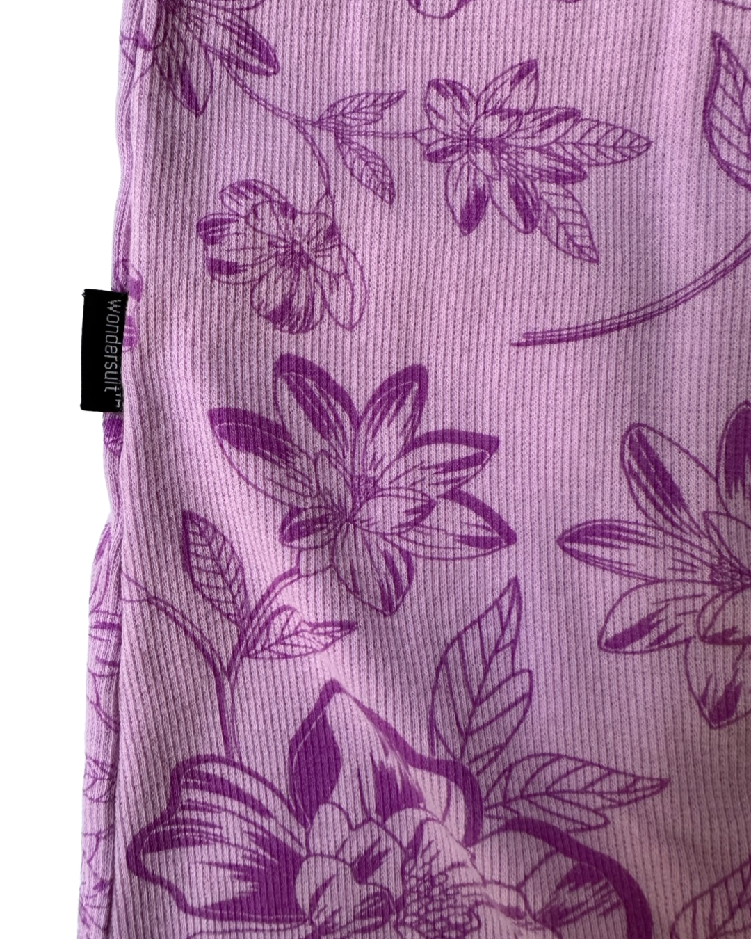 6-12M Baby Girl Size 0 Purple Floral Bonds Wondersuit