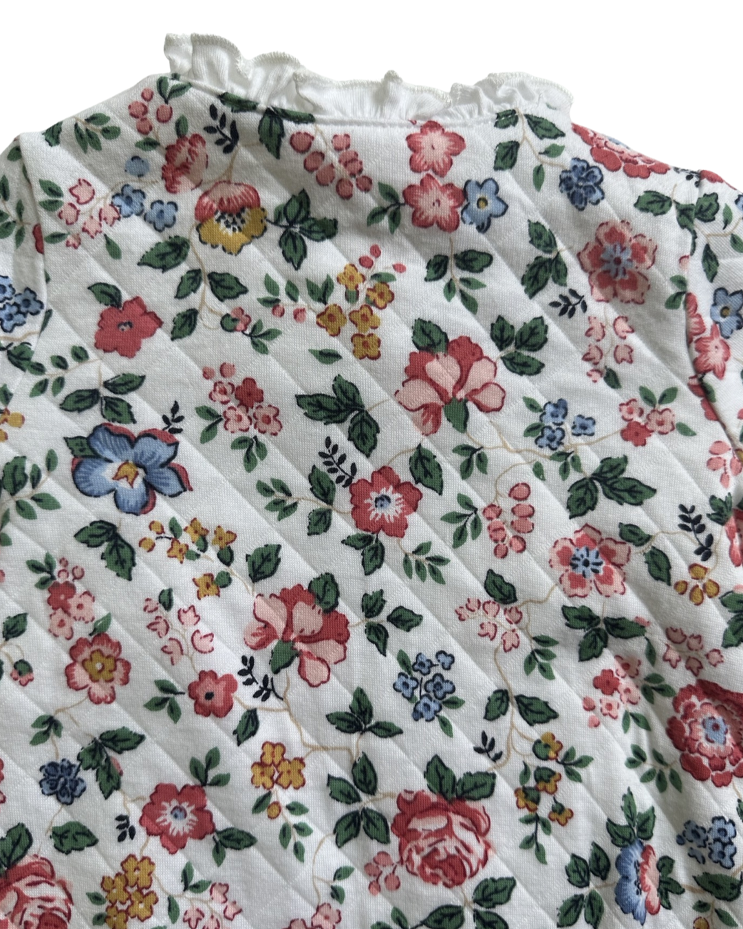 3-6M Janie & Jack Floral Quilted Footed 1 Piece Sleeper