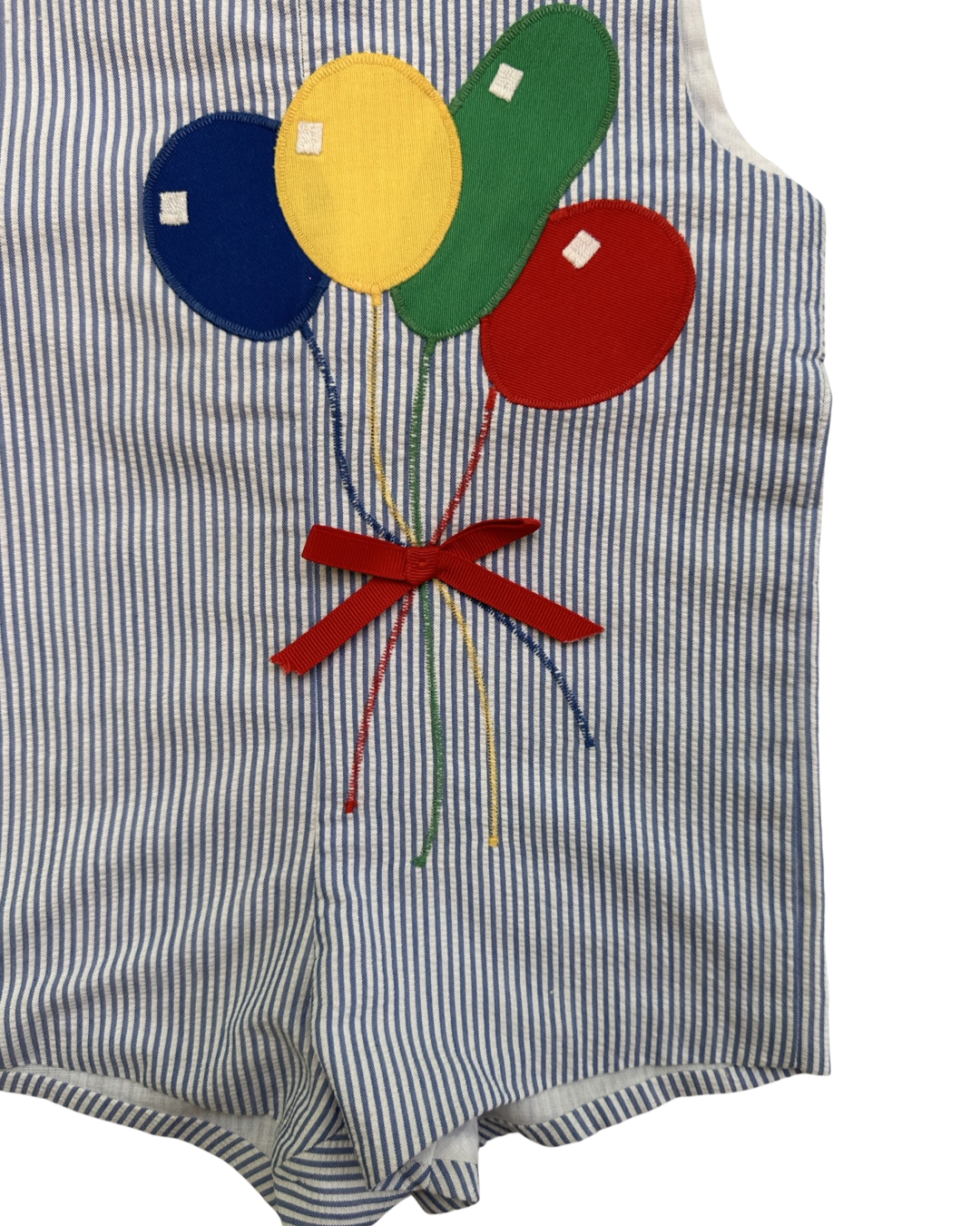 3T Toddler Boys Kelly’s Kids Vintage Birthday Balloon Shortall Romper