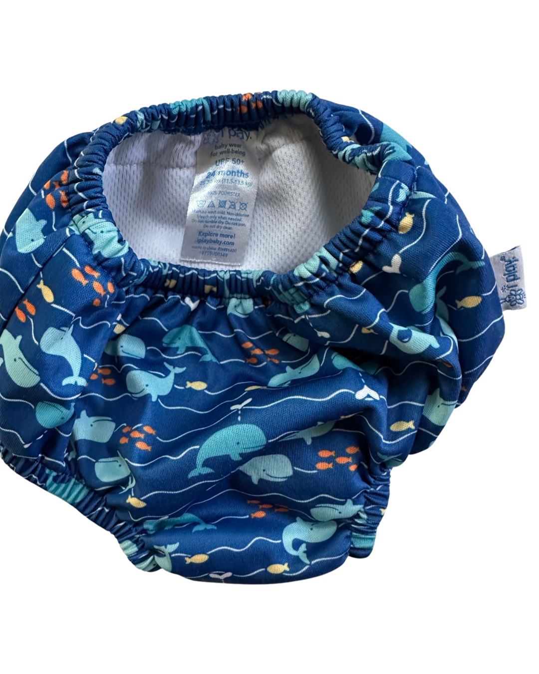 18M-24M Baby Boy Blue Whale iPlay Swim Diaper