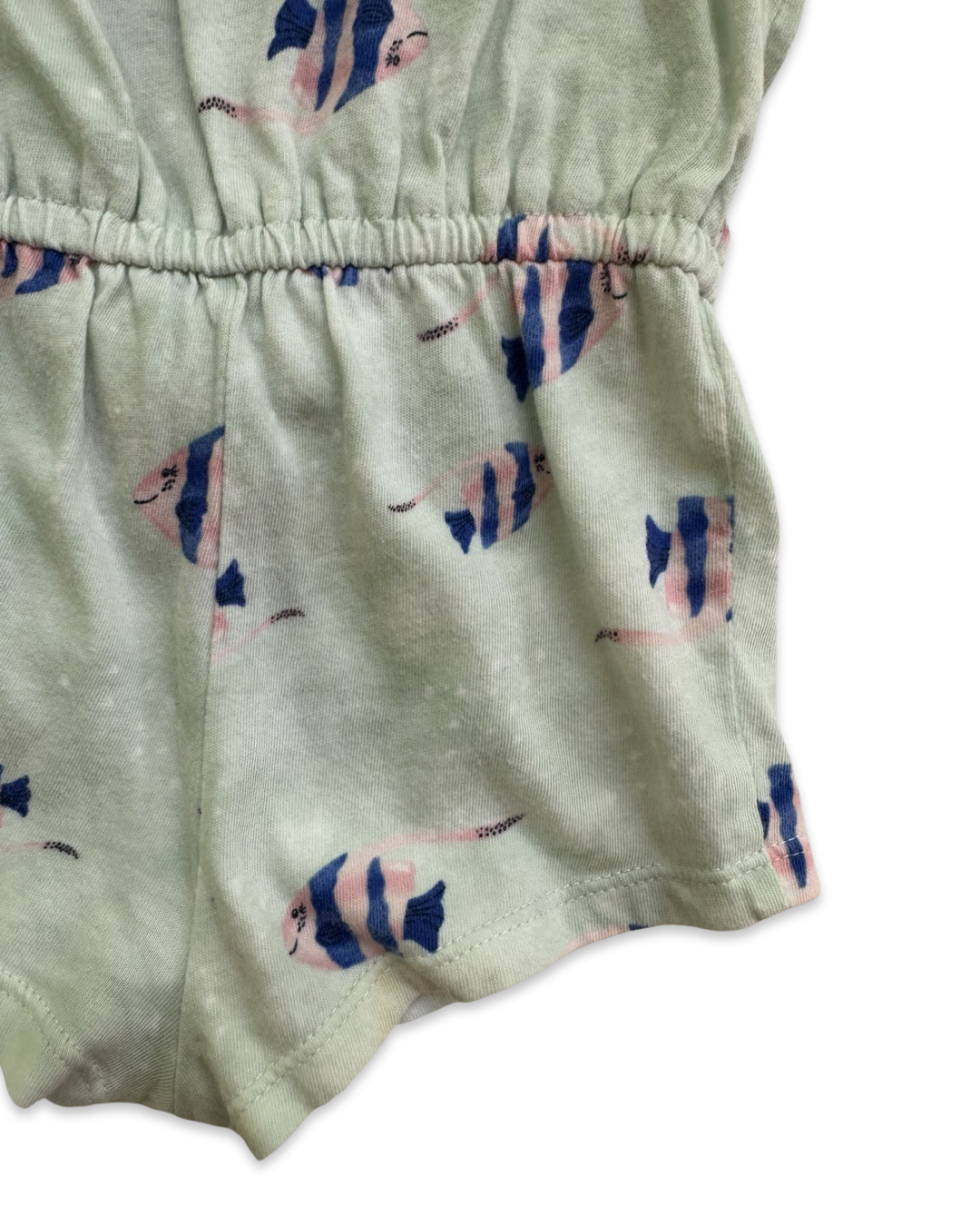 3-6M Baby Girl Old Navy Mint Fish Romper