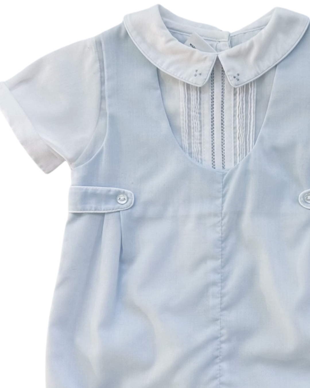 3M Baby Boy Petit Ami Light Blue Classic Boutique Romper