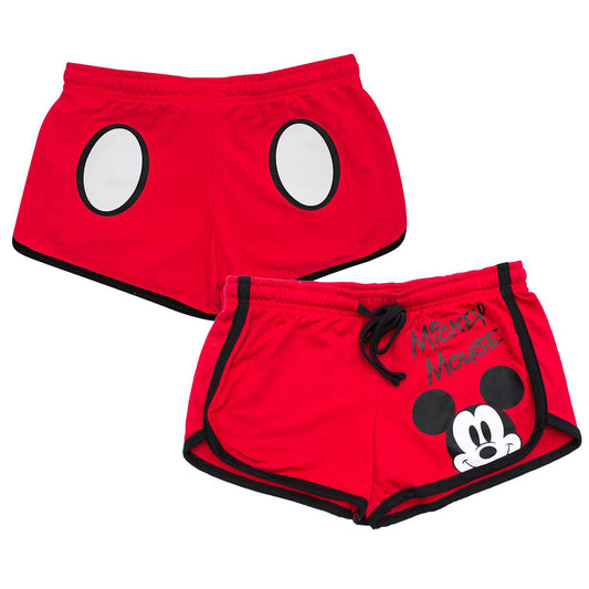 Women’s Small Size 3/5 Red Disney Mickey Mouse Shorts