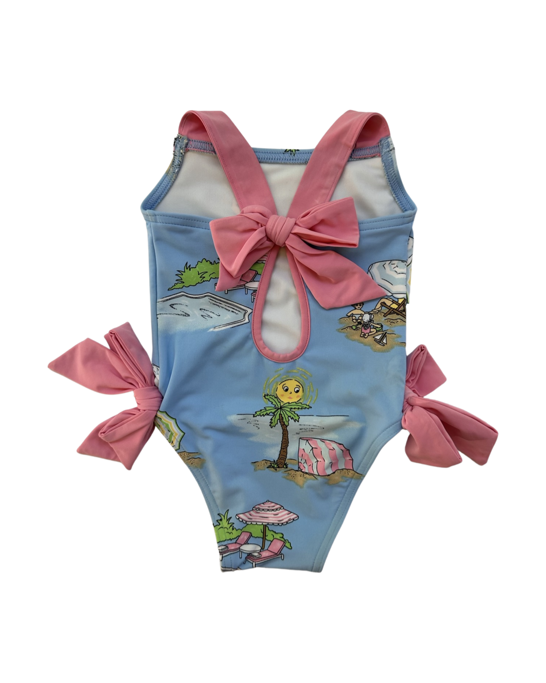 0-6M Baby Girl Beaufort Bonnet Company Cabana Blue Swim Suit