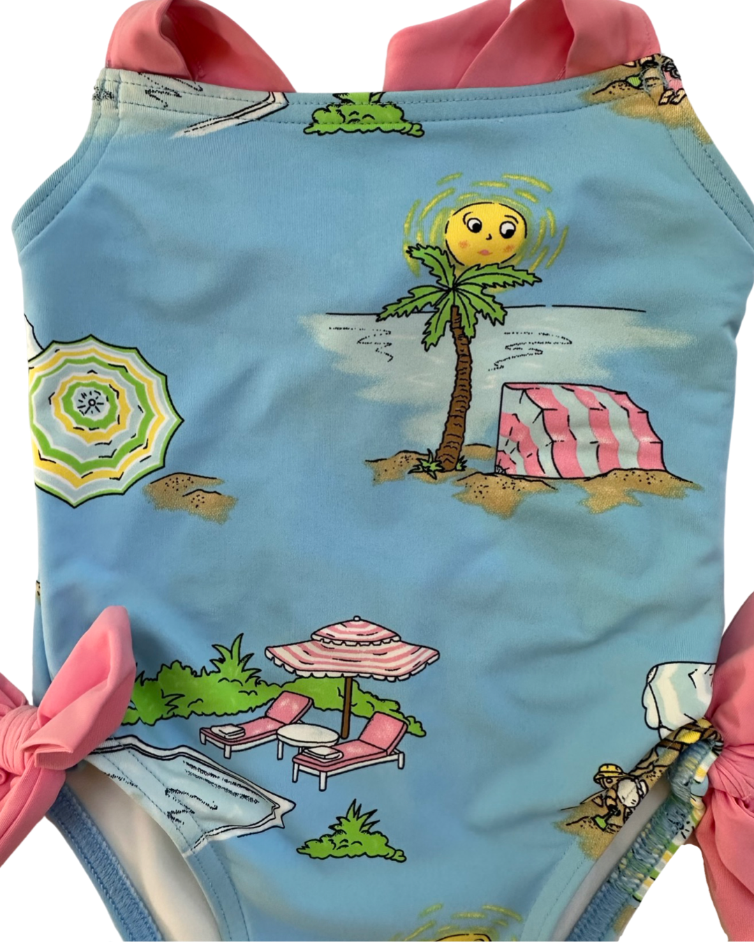 0-6M Baby Girl Beaufort Bonnet Company Cabana Blue Swim Suit