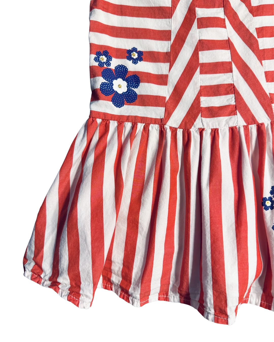 2T Toddler Girl Vintage Disney Store Red Striped Minnie Mouse Dress