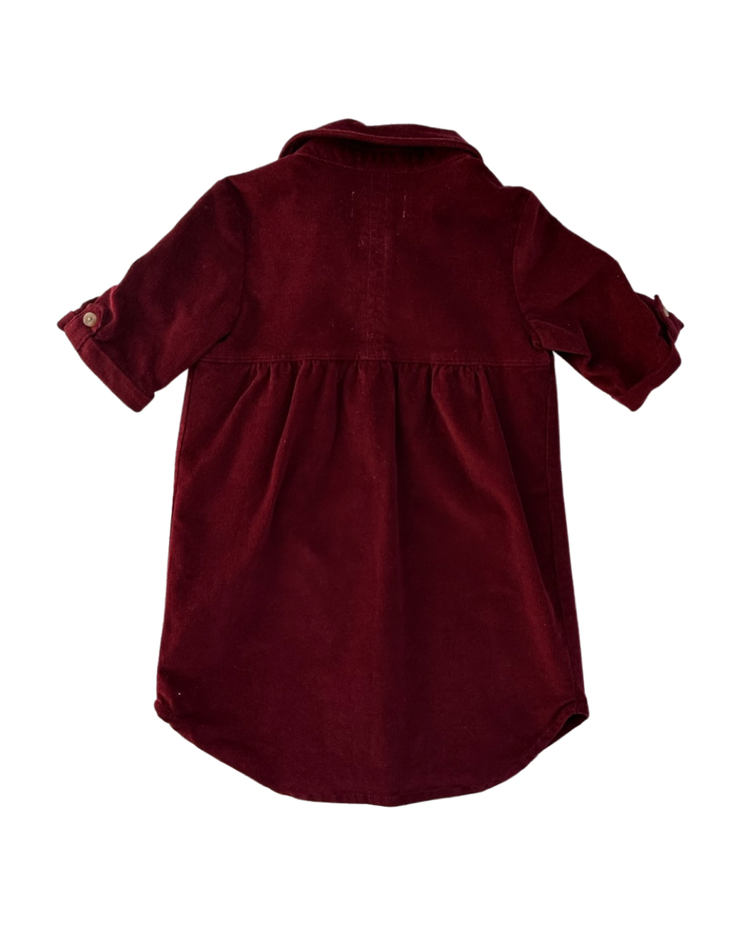 2T Toddler Girl Old Navy Maroon Fine Corduroy Dress
