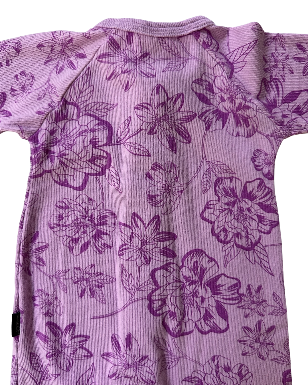 6-12M Baby Girl Size 0 Purple Floral Bonds Wondersuit
