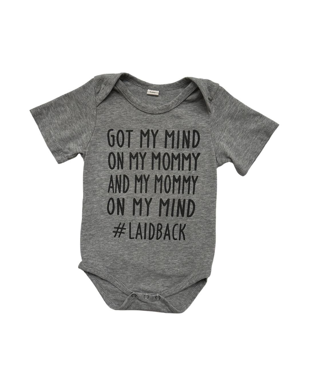 18M-24M Baby Boy Snoop Dog Laid Back Gray Onesie
