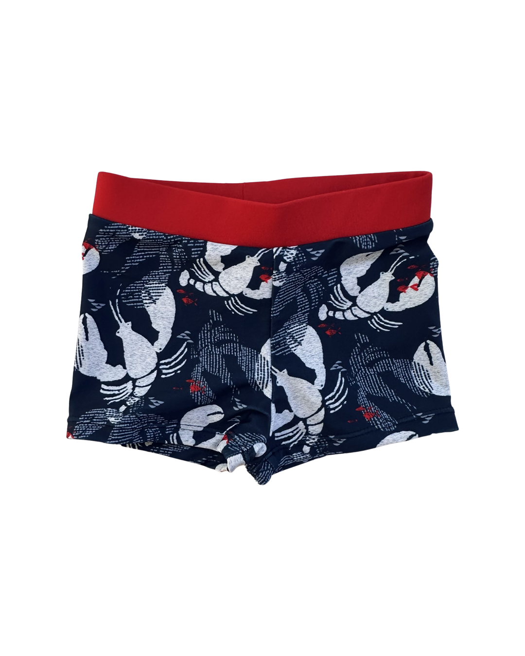 2T Toddler Boy Catamini Navy Lobster Euro Swim Shorts