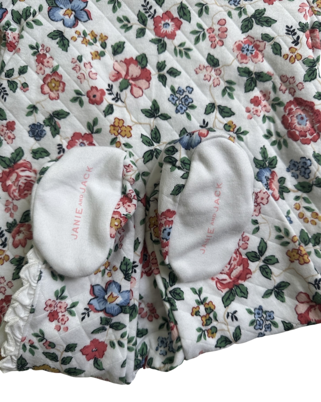3-6M Janie & Jack Floral Quilted Footed 1 Piece Sleeper
