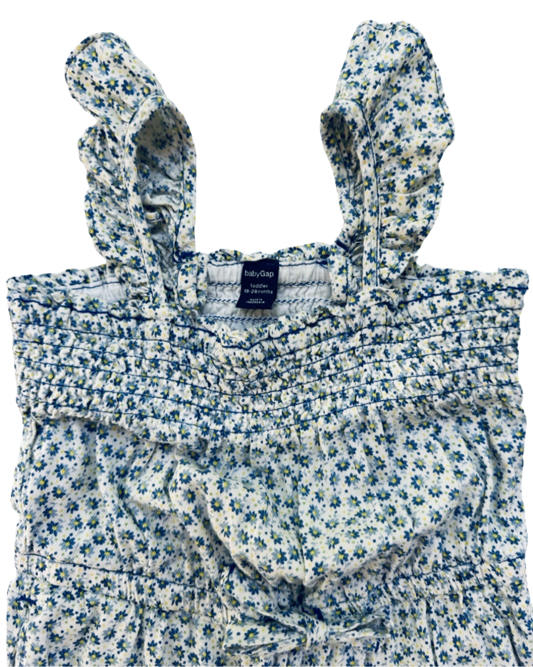 18M-24M Baby Girl Baby Gap Blue Floral Romper Longall