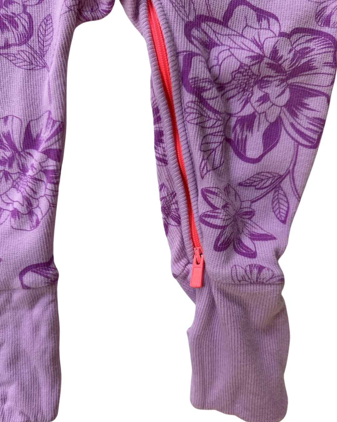 6-12M Baby Girl Size 0 Purple Floral Bonds Wondersuit
