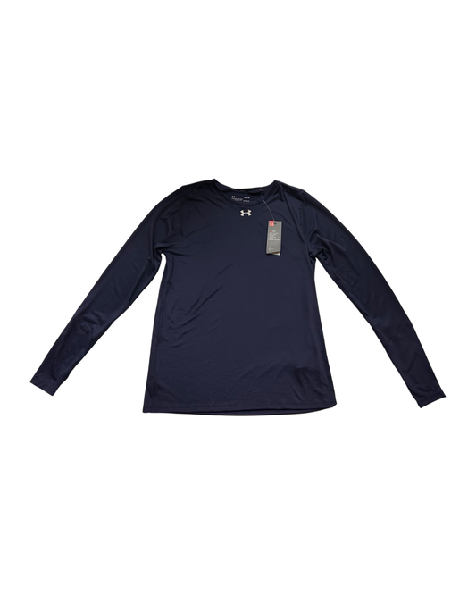 Women’s Large Under Armour Navy Long Sleeve Heat Gear Active Top