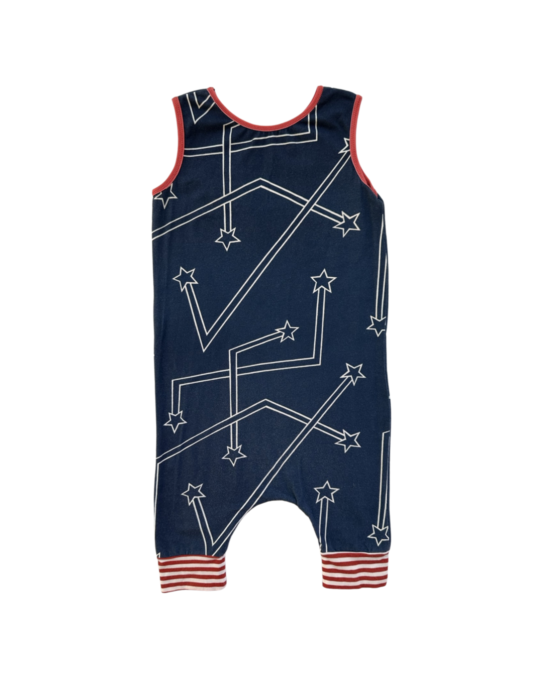 2T Toddler Boy / Girl American Blue Shooting Star Rags to Raches Romper