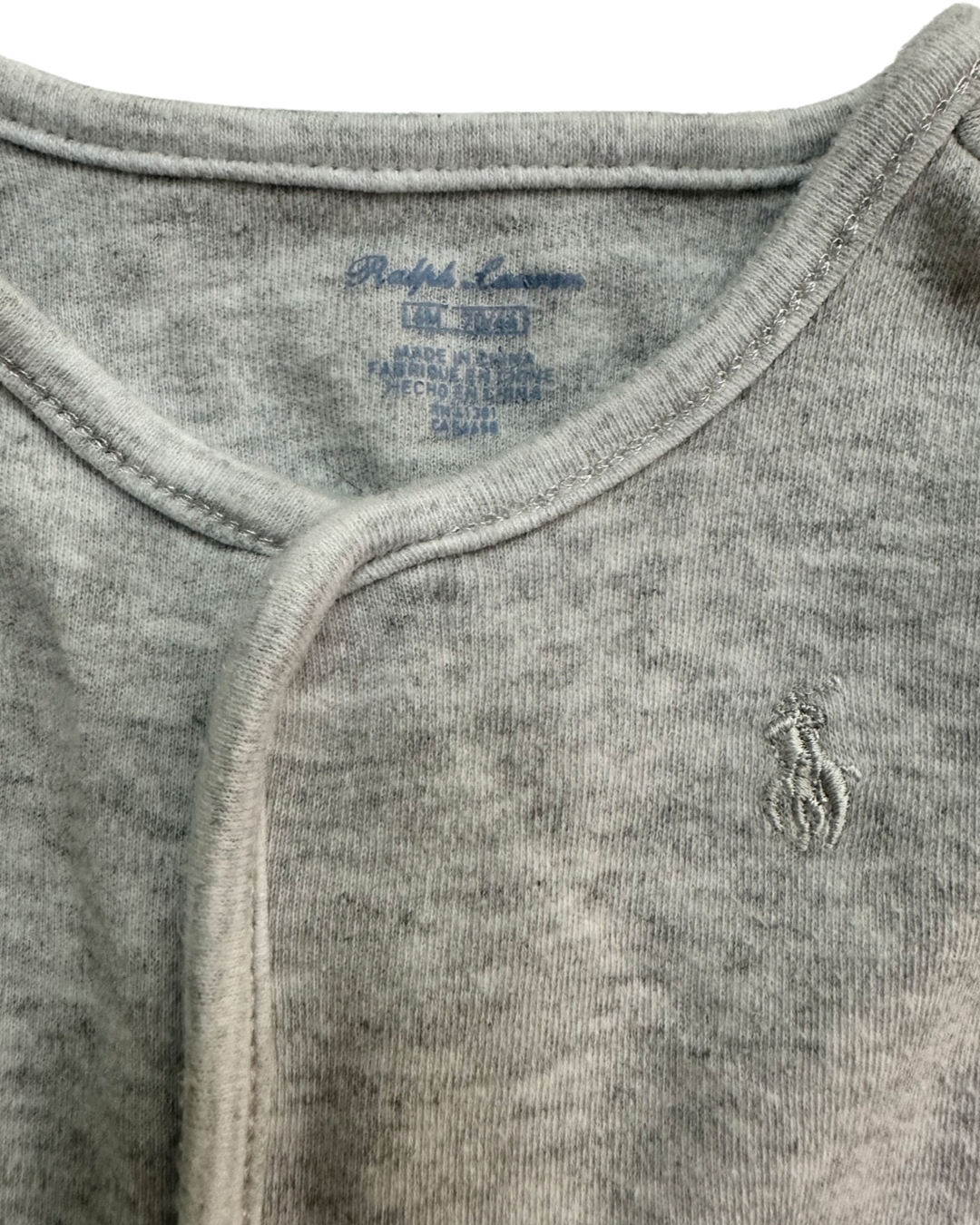 6M Baby Boy Gray Ralph Lauren Sleeper