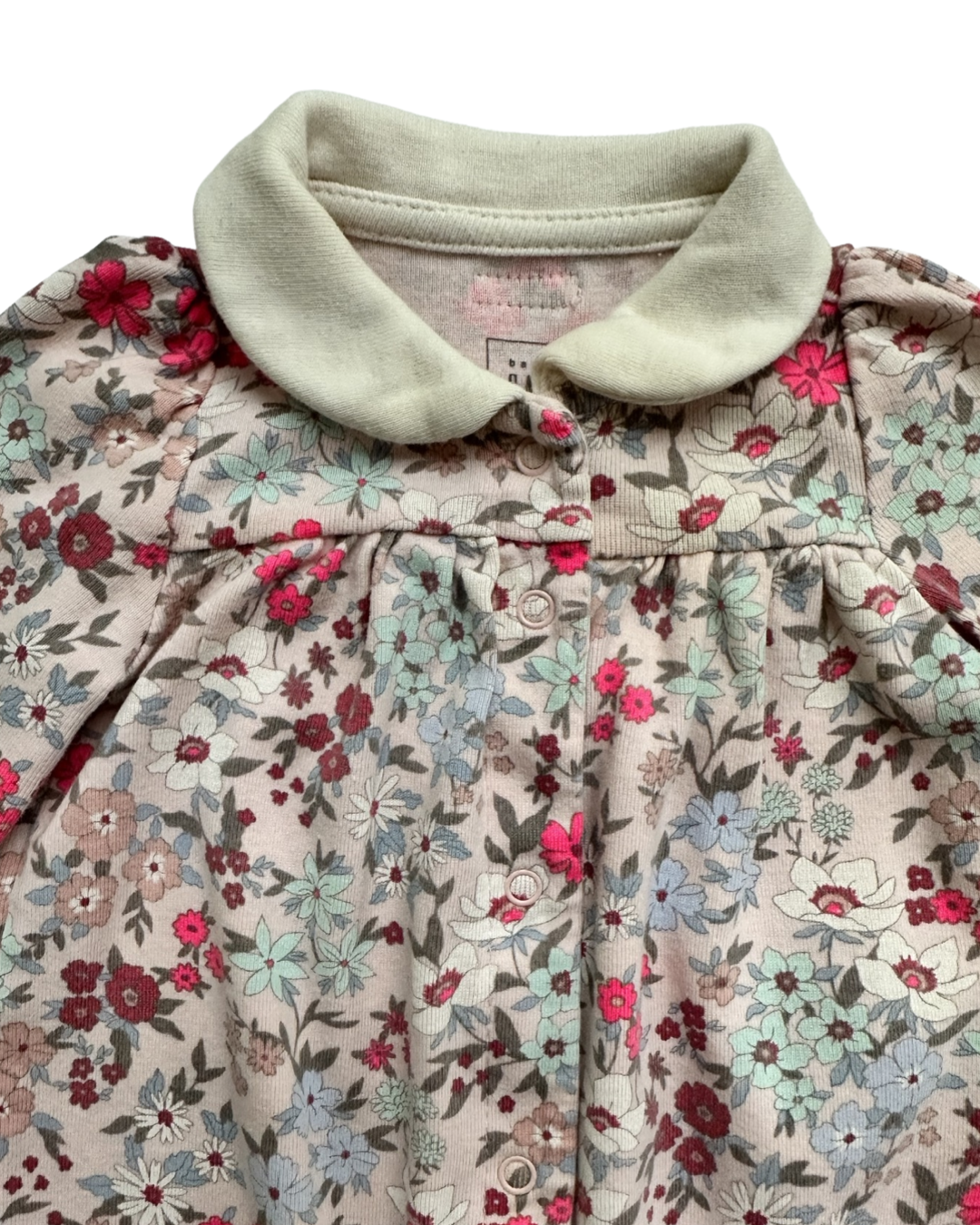 0-3M Baby Girl Baby Gap Floral Sleeper PJs