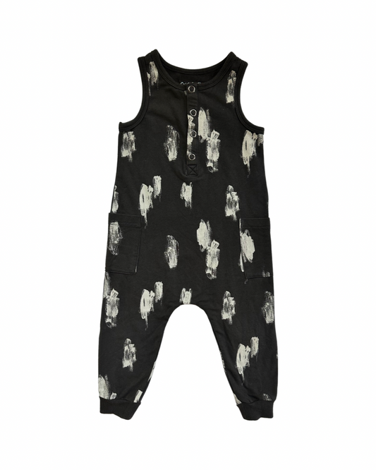 2T Toddler Boys Dark Gray Cat & Jack Romper with Pockets