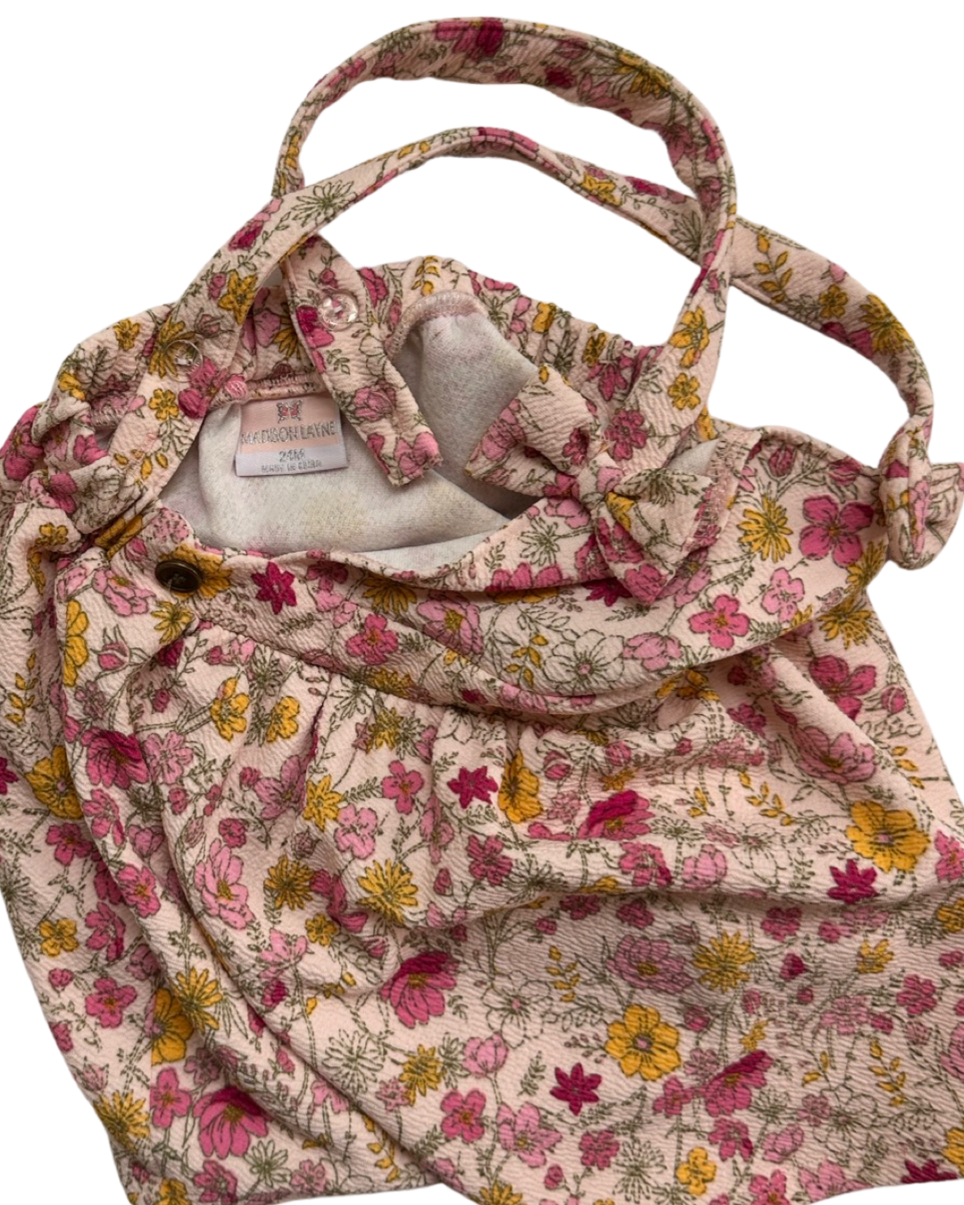 24M Baby Girl Madison Layne Pink Floral Jumper Dress