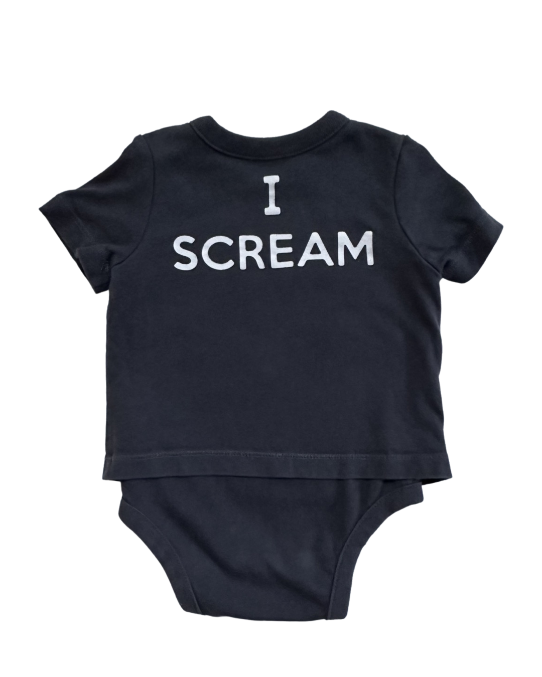 3-6M Baby Boy Baby Gap Grey Ice Cream Truck Onesie Shirt