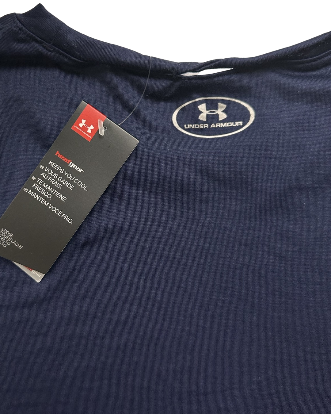 Women’s Large Under Armour Navy Long Sleeve Heat Gear Active Top