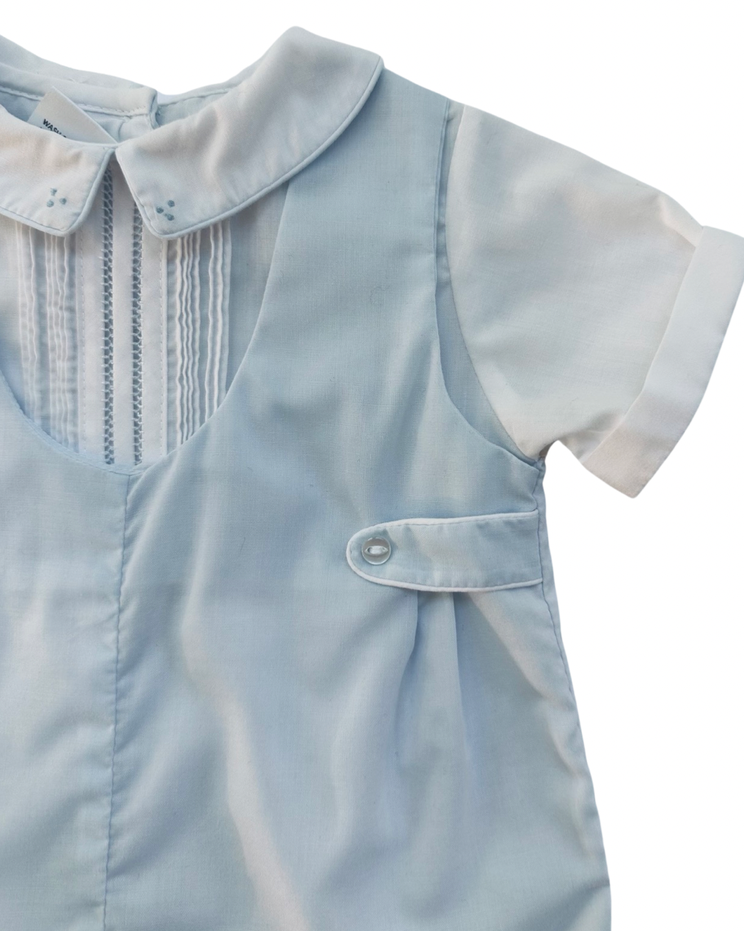 3M Baby Boy Petit Ami Light Blue Classic Boutique Romper