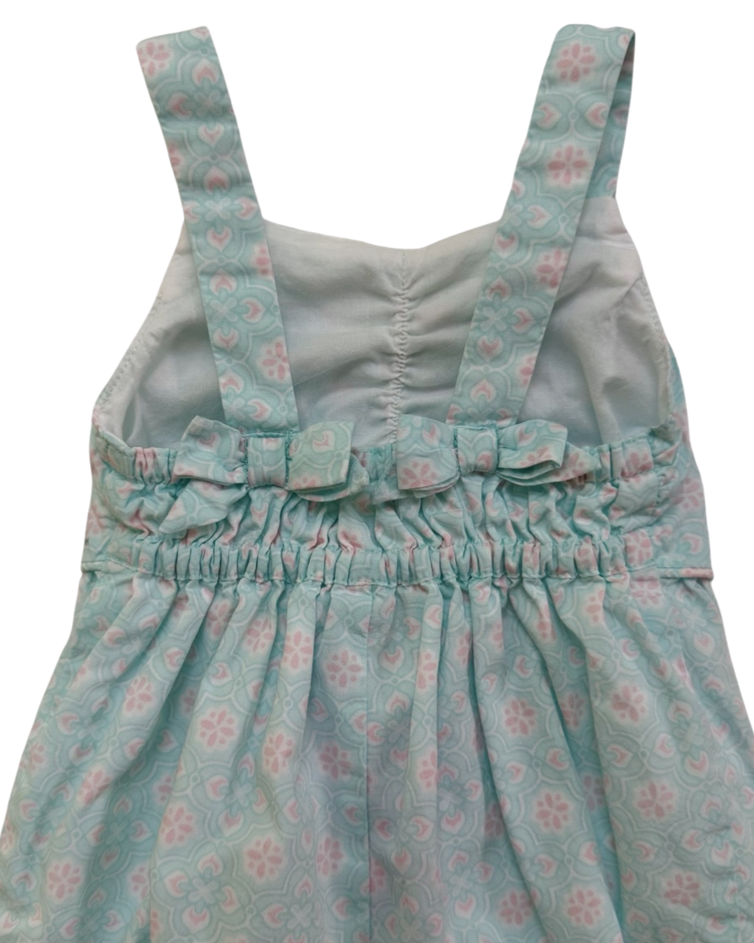 3-6M Baby Girl Janie & Jack Aqua & Pink Bubble